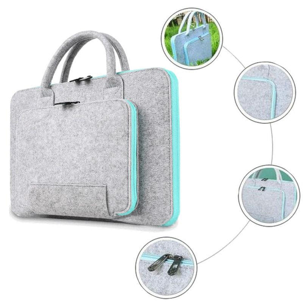 Fashion Wool Felt Laptop Bag