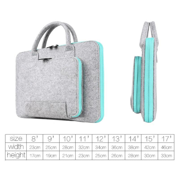 Fashion Wool Felt Laptop Bag
